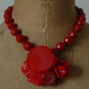 Vintage Red Necklace